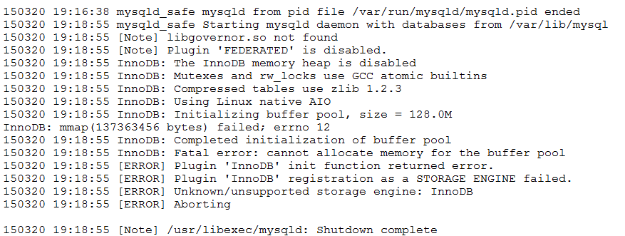 mysql错误